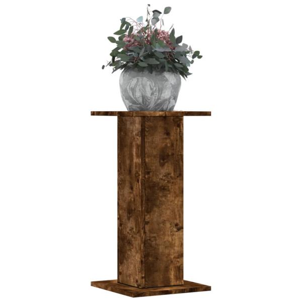 ARDEBO.de - Pflanzenständer 2 Stk. Räuchereiche 30x30x60 cm Holzwerkstoff