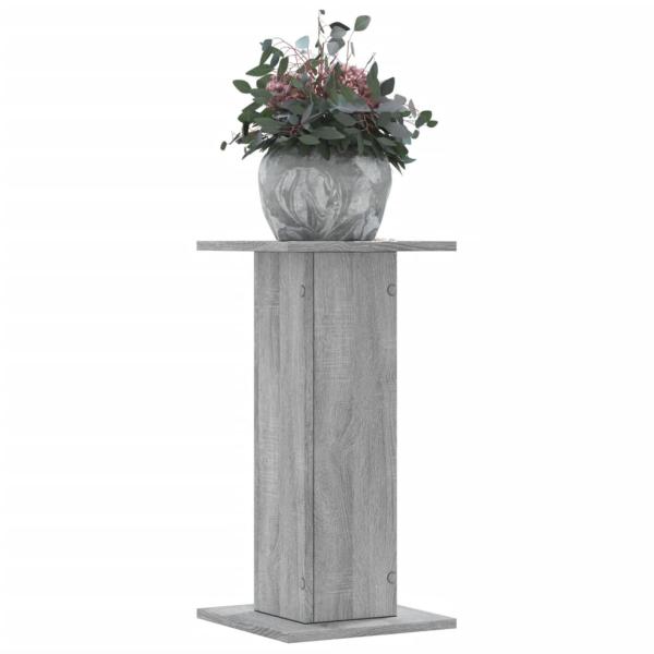 ARDEBO.de - Pflanzenständer 2 Stk. Grau Sonoma 30x30x60 cm Holzwerkstoff