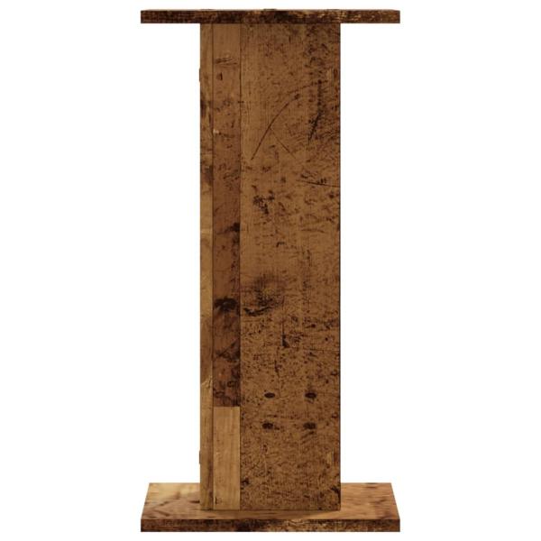 Pflanzenständer 2 Stk. Altholz-Optik 30x30x60 cm Holzwerkstoff