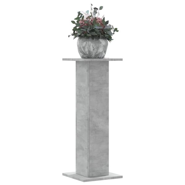 ARDEBO.de - Pflanzenständer 2 Stk. Betongrau 30x30x80 cm Holzwerkstoff