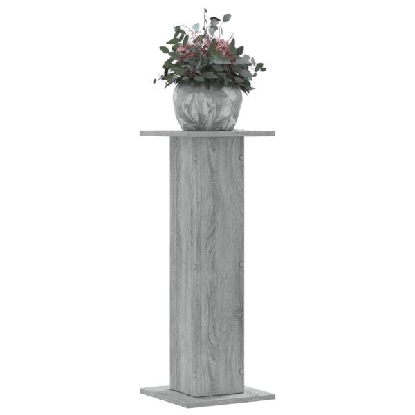 ARDEBO.de - Pflanzenständer 2 Stk. Grau Sonoma 30x30x80 cm Holzwerkstoff