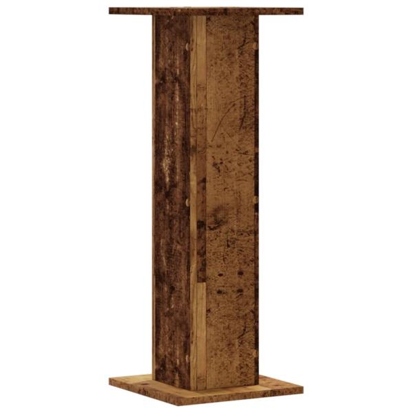 Pflanzenständer 2 Stk. Altholz-Optik 30x30x80 cm Holzwerkstoff