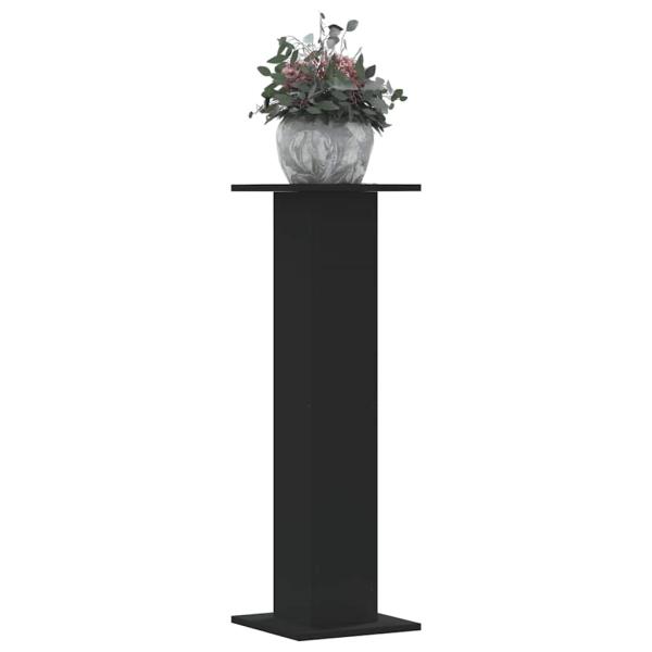 ARDEBO.de - Pflanzenständer 2 Stk. Schwarz 30x30x95 cm Holzwerkstoff