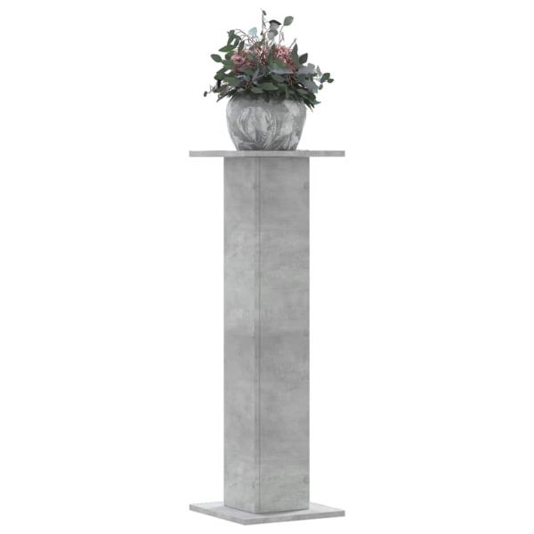 ARDEBO.de - Pflanzenständer 2 Stk. Betongrau 30x30x95 cm Holzwerkstoff