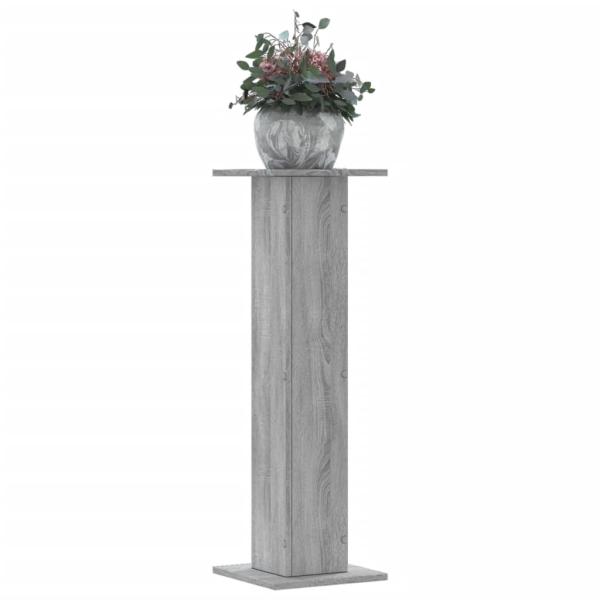 ARDEBO.de - Pflanzenständer 2 Stk. Grau Sonoma 30x30x95 cm Holzwerkstoff