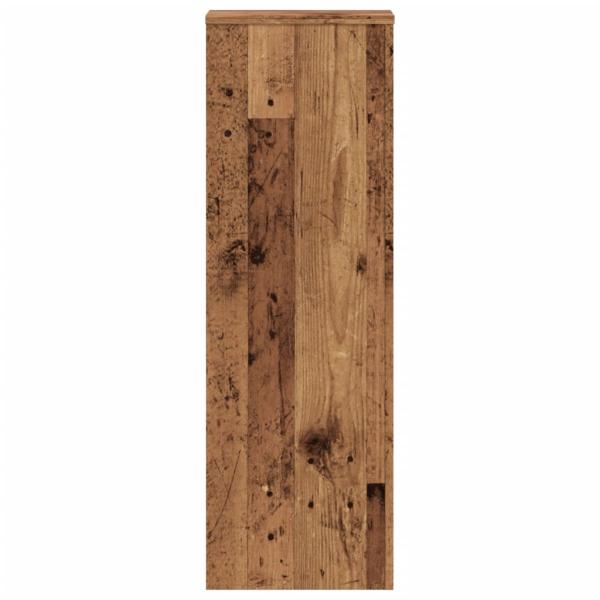 Pflanzenständer 2 Stk. Altholz-Optik 33x33x100 cm Holzwerkstoff