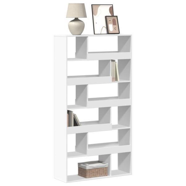 ARDEBO.de - B?cherregal Wei? 100x33x187,5 cm Holzwerkstoff