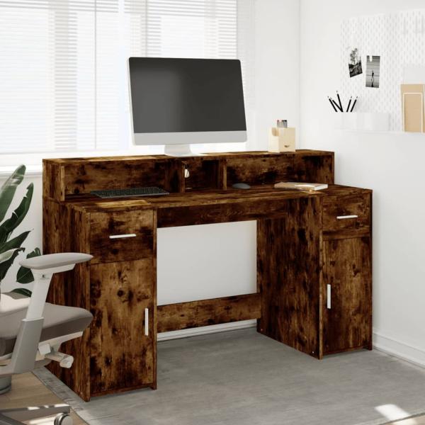 Desk Räuchereiche 140 x 55 x 91 cm Engineered wood