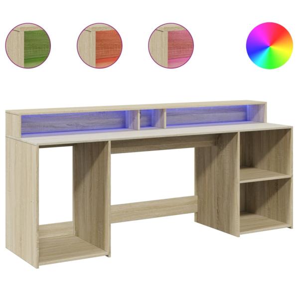 Desk Sonoma-Eiche 200 x 55 x 91 cm Engineered Wood