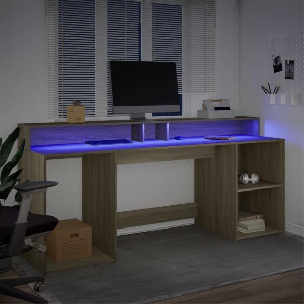 Desk Sonoma-Eiche 200 x 55 x 91 cm Engineered Wood