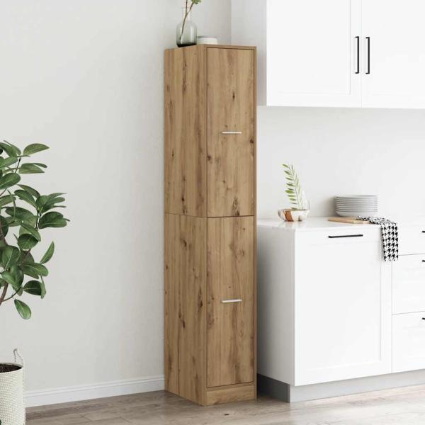 ARDEBO.de - Apothekerschrank Artisan-Eiche 30x41x174,5 cm Holzwerkstoff
