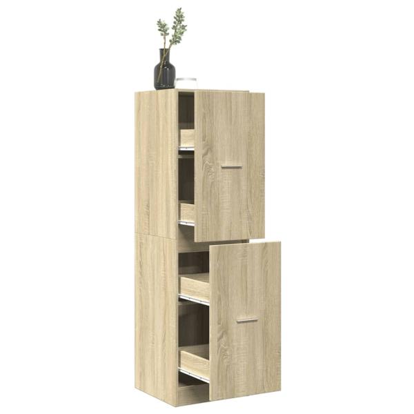 ARDEBO.de - Apothekerschrank Sonoma-Eiche 40x41x144,5 cm Holzwerkstoff