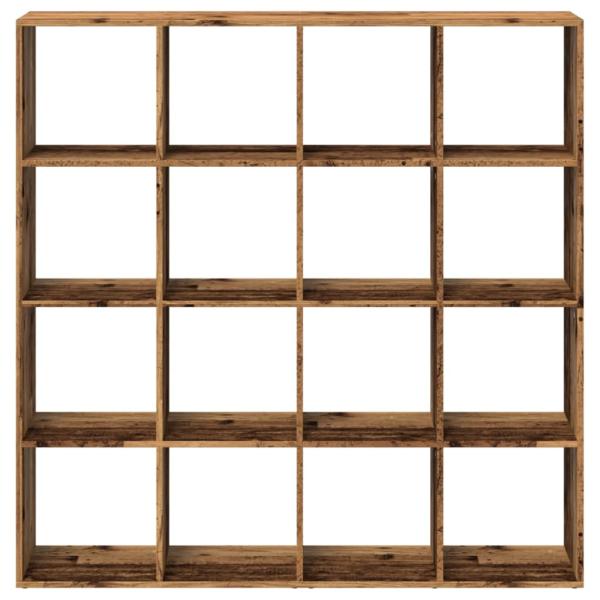 B?cherregal Altholz-Optik 137,5x29x137,5 cm Holzwerkstoff