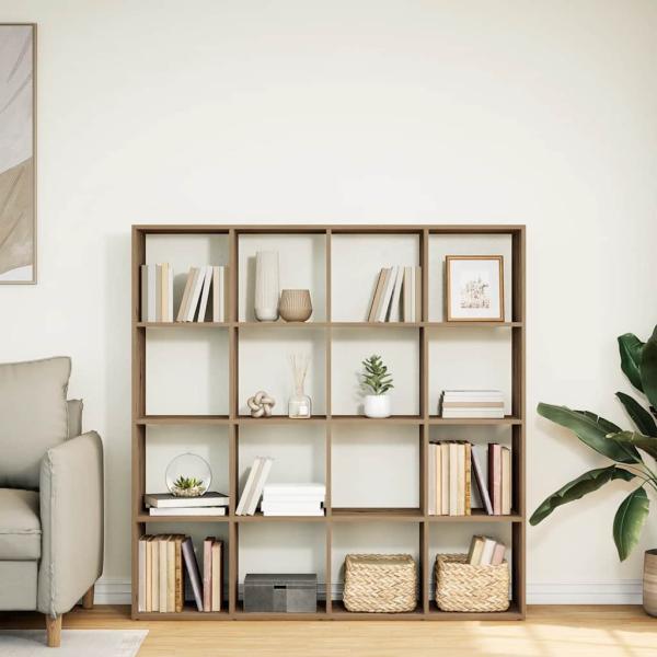 Bücherregal Artisan-Eiche 137,5x29x137,5 cm Holzwerkstoff