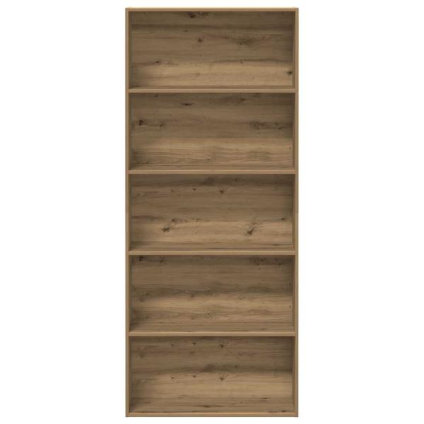 Bücherregal Artisan-Eiche 80x30x189 cm Holzwerkstoff
