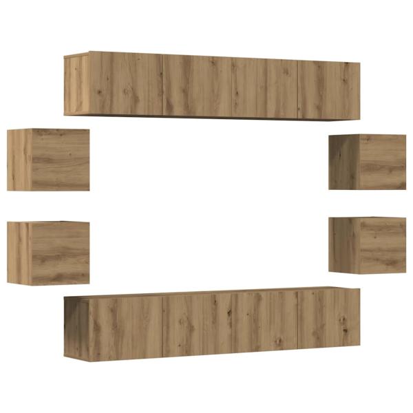 TV-Schrankset Artisan-Eiche Holzwerkstoff