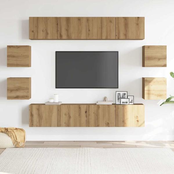 TV-Schrankset Artisan-Eiche Holzwerkstoff