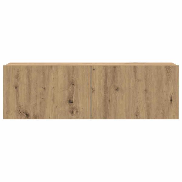 8-tlg. TV-Schrank-Set Wandmontage Artisan-Eiche Holzwerkstoff