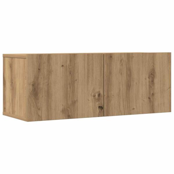 7-teiliges TV-Schrank-Set Wandmontage Artisan Eiche