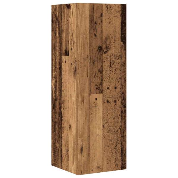 4-tlg. TV-Schrank-Set Wandmontage Altholz-Optik Holzwerkstoff