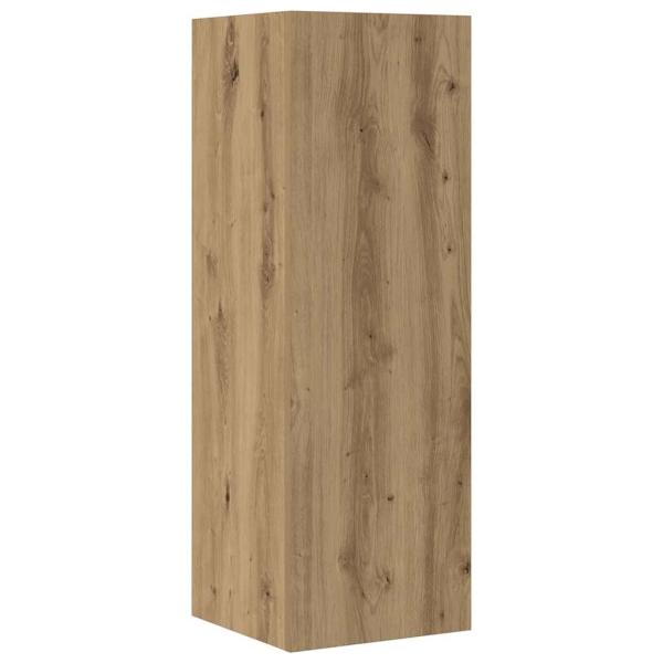 4-tlg. TV-Schrank-Set Wandmontage Artisan-Eiche Holzwerkstoff