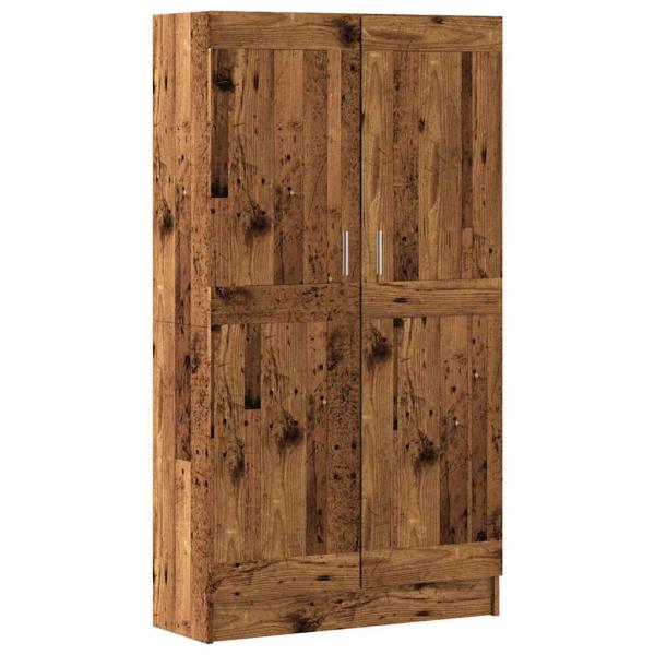 Bücherschrank Altholz-Optik 82,5x30,5x150 cm Holzwerkstoff