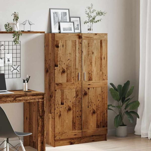 Bücherschrank Altholz-Optik 82,5x30,5x150 cm Holzwerkstoff