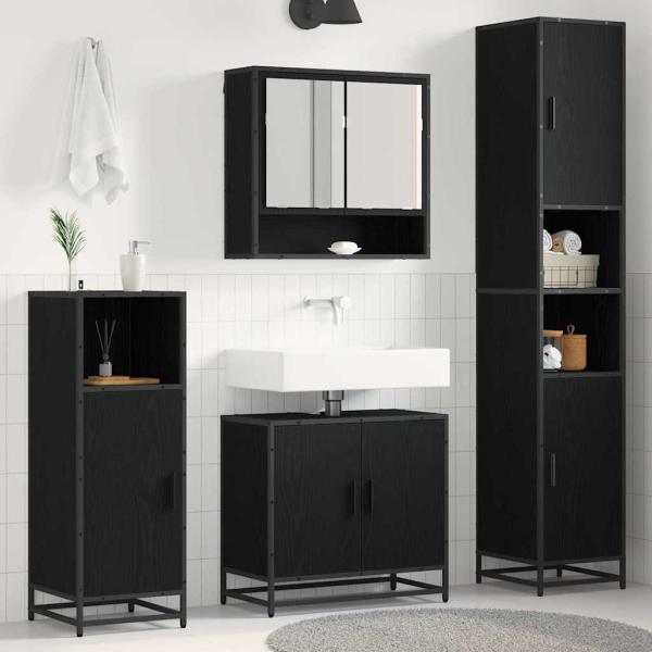 ARDEBO.de - Badezimmermöbel-Set 3 stk. Artisan-Eiche 90 x 33 x 60 cm