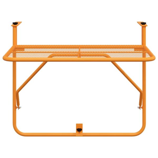 Balkontisch Gelb 60x40 cm Stahl