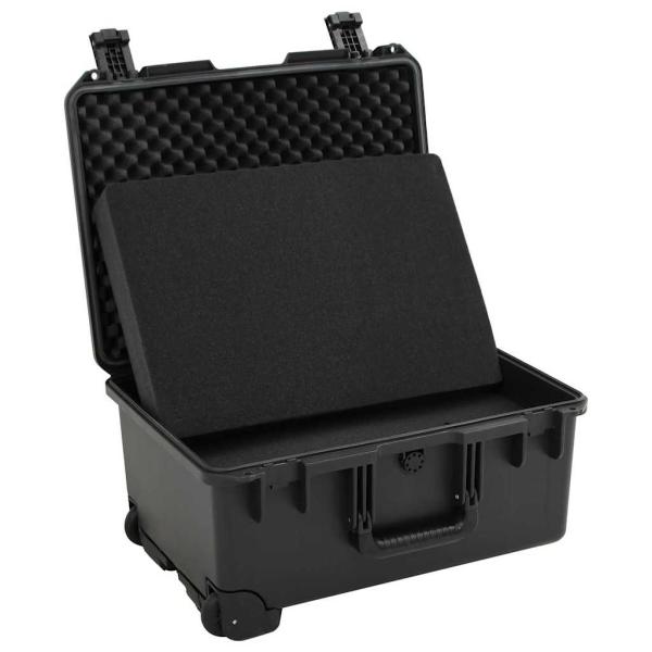 Koffer für Flugreise Tragbar Schwarz 54x41,5x29 cm PP