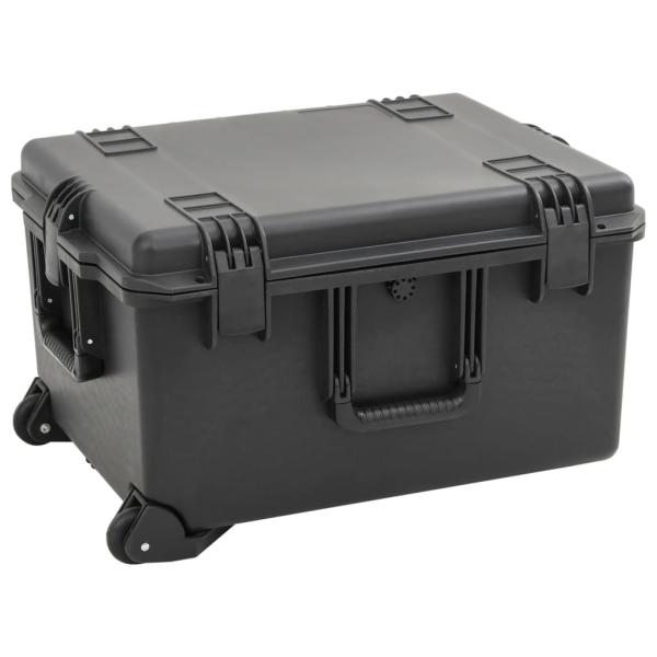 ARDEBO.de - Koffer für Flugreise Tragbar Schwarz 62,5x49,5x37 cm PP