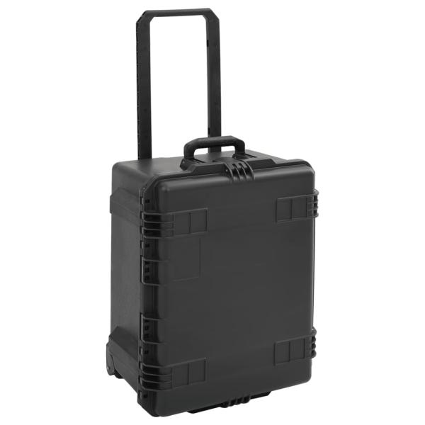 Koffer für Flugreise Tragbar Schwarz 62,5x49,5x37 cm PP