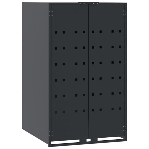 Mülltonnenbox für Einzeltonne Anthrazit 69x79x117 cm Stahl