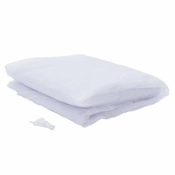 Garten Moskitoschutznetz Rechteckig 220 Mesh Weiß Polyester