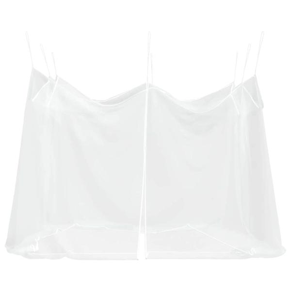 Garten Moskitoschutznetz Rechteckig 220 Mesh Weiß Polyester