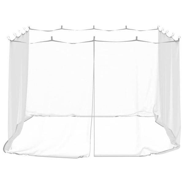 Moskito-Netz für Pavillon Rechteckig 220 Mesh Weiß Polyester