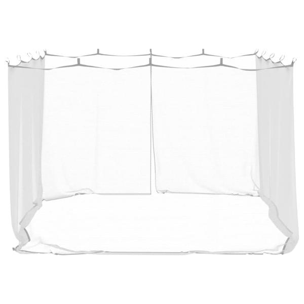 Moskito-Netz für Pavillon Rechteckig 220 Mesh Weiß Polyester