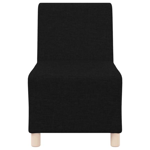 Modulares Sofa ohne Armlehnen Schwarz 55 cm Stoff