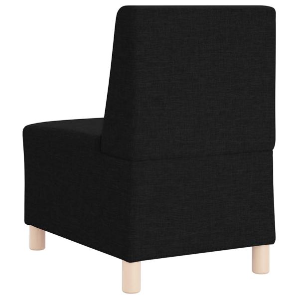 Modulares Sofa ohne Armlehnen Schwarz 55 cm Stoff