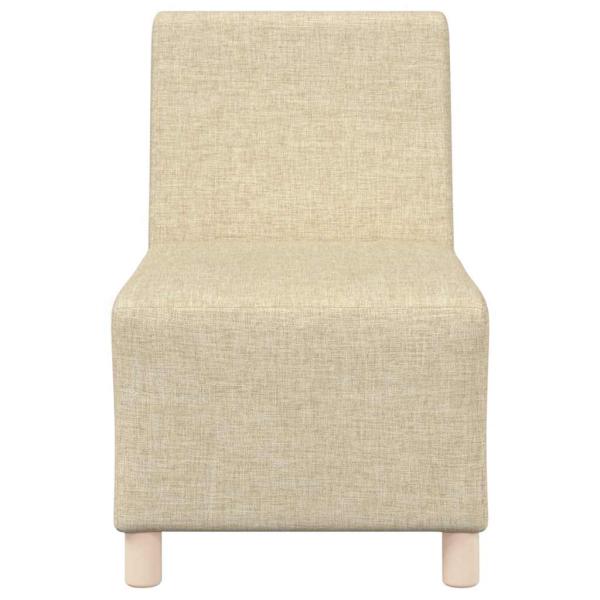 Modulares Sofa ohne Armlehnen Creme 55 cm Stoff