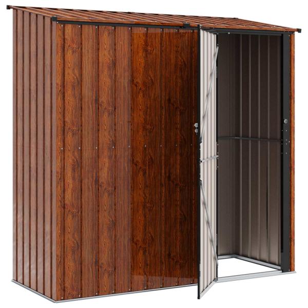 Gartenhütten Braun 203 x 85,5 x 200 cm Metall