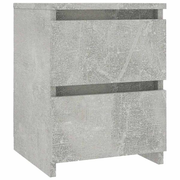 Nachttisch Betongrau 30×30×40 cm Holzwerkstoff