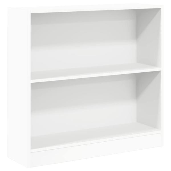 Bücherregal Weiß 80x24x75 cm Holzwerkstoff