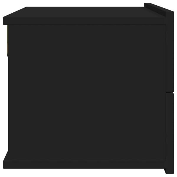 Nachttisch Schwarz 40x30x30 cm Holzwerkstoff