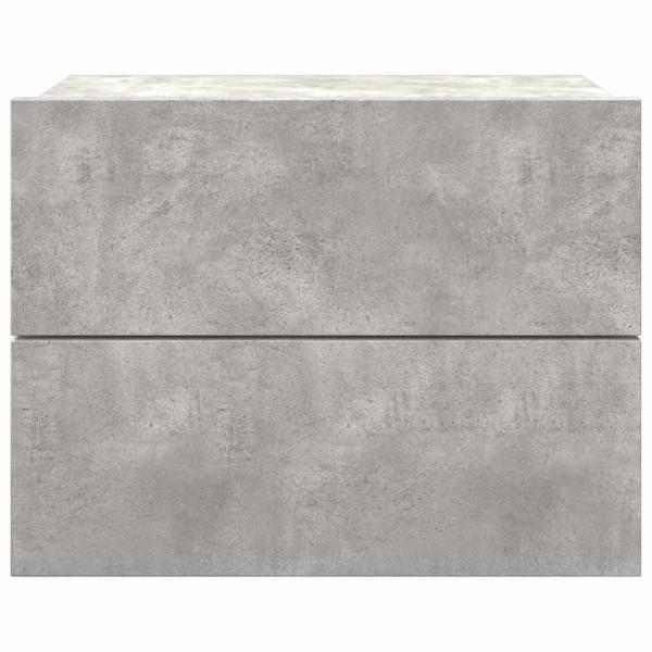 Nachttisch Betongrau 40x30x30 cm Holzwerkstoff