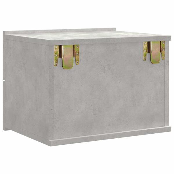 Nachttisch Betongrau 40x30x30 cm Holzwerkstoff