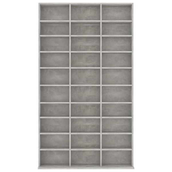 CD-Schrank Betongrau 102x16x177,5 cm Holzwerkstoff