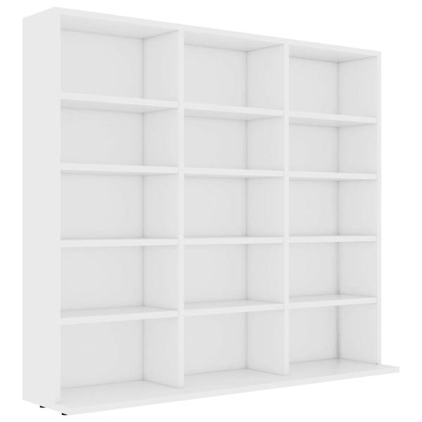 CD-Regal Weiß 100x23x89,5 cm Holzwerkstoff