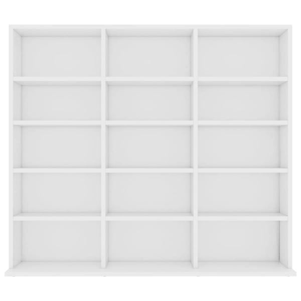 CD-Regal Weiß 100x23x89,5 cm Holzwerkstoff