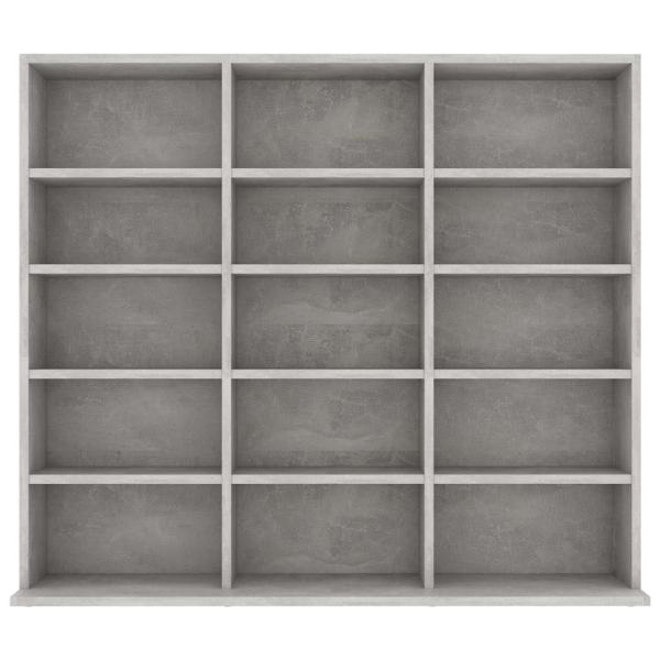 CD-Regal Betongrau 100x23x89,5 cm Holzwerkstoff